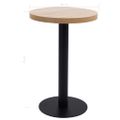 vidaXL Bistro stolík bledohnedý 50 cm MDF