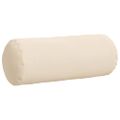 vidaXL Podložkové vankúše 2 pcs Béžová Ø 15 x 40 cm Mikrovlákno