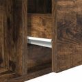 vidaXL TV skrinka dymový dub 80x31x25,5 cm spracované drevo