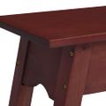 vidaXL Konzolový stolík hnedý 110x30x75 cm masívny mahagón