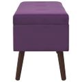 vidaXL Lavica s úložným priestorom 80 cm fialová zamat