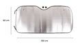 Slnečná clona na predné okno auta CAR SUNSHADE 5, 130 x 60 cm SIXTOL