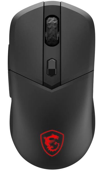 MSI herní myš VERSA 300 Wireless 8K/ bezdrátová/ 26.000 dpi/ 2,4GHz/ BT5.3/ USB/ RGB podsvícení/ 6 tlačítek Herní myš, bezdrátová, 8000 Hz, 26000 DPI, PixArt PAW3395, 66g, 196h výdrž, RGB, symetrická, PTFE skluznice