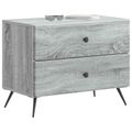 vidaXL Nočný stolík Sivá sonoma 62 x 34,5 x 47,5 cm Kompozitné drevo
