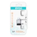 BWOO Adaptér USB - USB-C Sivý OTG BZ-35
