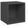 vidaXL TV skrinky 2 ks, sivé 37x35x37 cm, kompozitné drevo