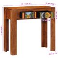 VidaXL Konzolový stolík 80x35x75 cm Masívne drevo Akácia