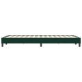 vidaXL Box Spring Posteľ bez matraca Tmavo zelená 120x220 cm Zamat