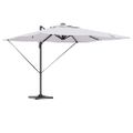 vidaXL Roma Parasol Béžová 286 x 284 x 270 cm Hliník a polyester