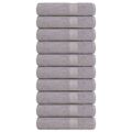 vidaXL Utierky na ruky FROGN 10 ks sivé 50x100 cm 360 g/m²