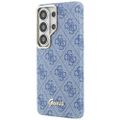 Puzdro Guess case 4G Script MagSafe pre Samsung Galaxy S26 Ultra modré