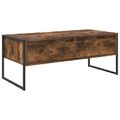 vidaXL Konferenčný stolík Dymová dub 100 x 46 x 40 cm Kompozitné drevo