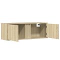 vidaXL TV nástenná skrinka s LED svetlami dub sonoma 100x31x35 cm