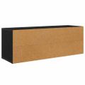 vidaXL TV skrinka 100 x 31,5 x 35 cm Čierny dub Kompozitné drevo