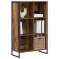 vidaXL Knižnica 99.5 x 30 x 108.5 cm Kompozitné drevo Staré drevo