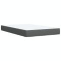 vidaXL Boxspring posteľ s matracom tmavosivá 90x200 cm látka