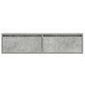 vidaXL TV skrinka s LED svetlami betónovo sivá 100X35,5x25 cm