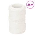 vidaXL Lodné lano biele 2 mm 25 m polypropylén