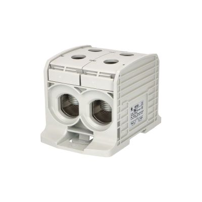 Svorka univerzálna RKA 300 1/4 L G, 520 A, 1 pól. (4x vstup), AL/CU, sivá, na DIN/na panel