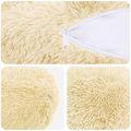 vidaXL Poťah na podložku 6 pcs HEERLEN Krémová Ø 15 x 40 cm PV fleece