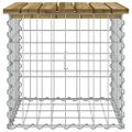 vidaXL Záhradná lavička gabiónový dizajn 43x44x42 cm impreg. borovica