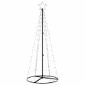 vidaXL LED vianočný stromček 200 LED studená biela 180 cm