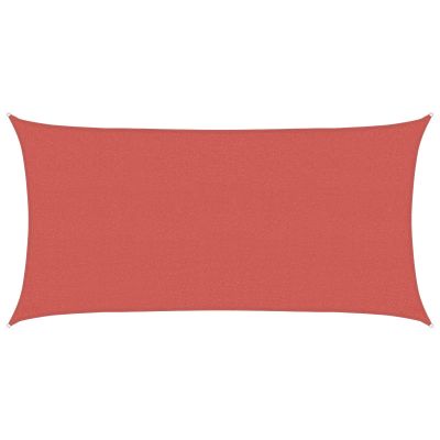 vidaXL Plachta na tienenie Tehlová 2,5 x 6 m HDPE