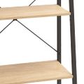 vidaXL Regál s 5 policami, svetlohnedo čierny 56x35x174 cm
