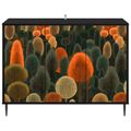 vidaXL Servírovacia skriňa ZAANDAM Čierny dub 102 x 33 x 76 cm