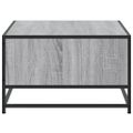vidaXL Konferenčný stolík sivý sonoma 100x57x35cm kompozit.drevo a kov