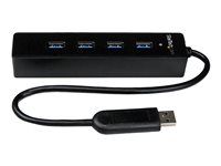 SuperSpeed Laptop USB Hub - Prenosný USB rozbočovač - Mini USB Hub (ST4300PBU3) - Rozbočovač - 4 x SuperSpeed USB 3.0 - desktop - pre P/N: FCREADMICRO3, MSDREADU3CA