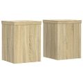 vidaXL Stojany na rastliny 2 ks dub sonoma 15x15x20cm kompozitné drevo