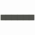 vidaXL Nástenné panely 12 ks tmavosivé 90x15 cm zamatové 1,62 m²