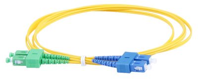 Masterlan optický patch cord, SCapc/SCupc, Duplex, Singlemode 9/125, 1m