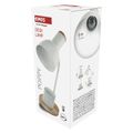 Stolná lampa EMOS Z7640W POPPY s žiarovkou E27, biela