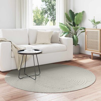 vidaXL Kusové koberce Okrúhly PALMERAS Zelená Ø 160 CM Polyester