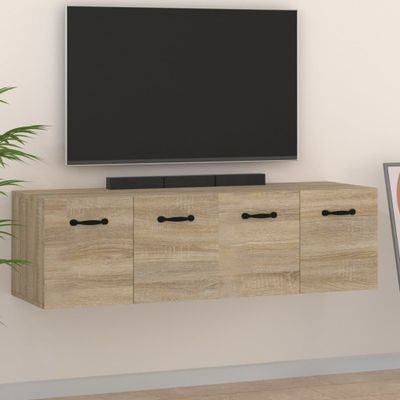 vidaXL Nástenné skrinky 2 ks dub sonoma 80x35x36,5 cm spracované drevo