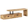 vidaXL TV stolík (118-200) x 30 x 40 cm masívne drevo mango