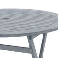 vidaXL Skladací záhradný stôl 90x75 cm akáciový masív