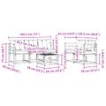 vidaXL Záhradná súprava gaučov 6 ks Biela a čierna