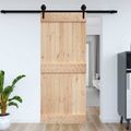 vidaXL Dvere NARVIK 95 x 210 cm Masívne borovicové drevo (neupravené)