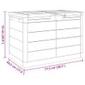 vidaXL Vonkajší box na vankúše sivý 77,5x44,5x53 cm polypropylén