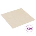 vidaXL Samo-lepiace podlahové dosky Svetložltá 30,5 x 30,5 cm 20 ks