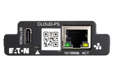 EATON Komunikačná karta CLOUD-PS pre UPS rady 3P s USB Komunikačná karta, sieťová karta pre UPS systémy, pre UPS rady 3P, 1× RJ-45, 1× USB-C (nastavenie)