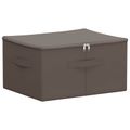 vidaXL Úložná krabica 24 ks Netkaná látka 50 x 30 x 25 cm 37,5 L Sivá