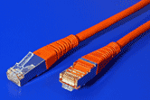 FTP patchkabel kategórie 5e, 1 m, červený