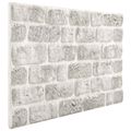 vidaXL Nástenné panely 10 ks 100 x 50 cm Svetlosivá EPS pena
