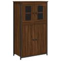 vidaXL Vysoká skrinka hnedý dub 62x32x106,5 cm kompozitné drevo