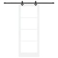 vidaXL Posuvné dvere ORKDAL 83 x 211 cm Biela a čierna