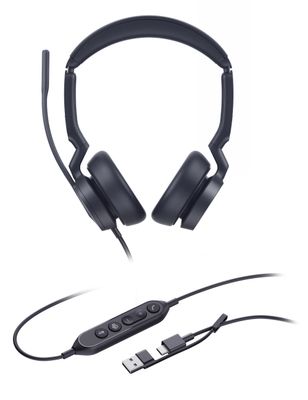 Yealink UH46 Dual Teams USB-C/A, náhlavná súprava